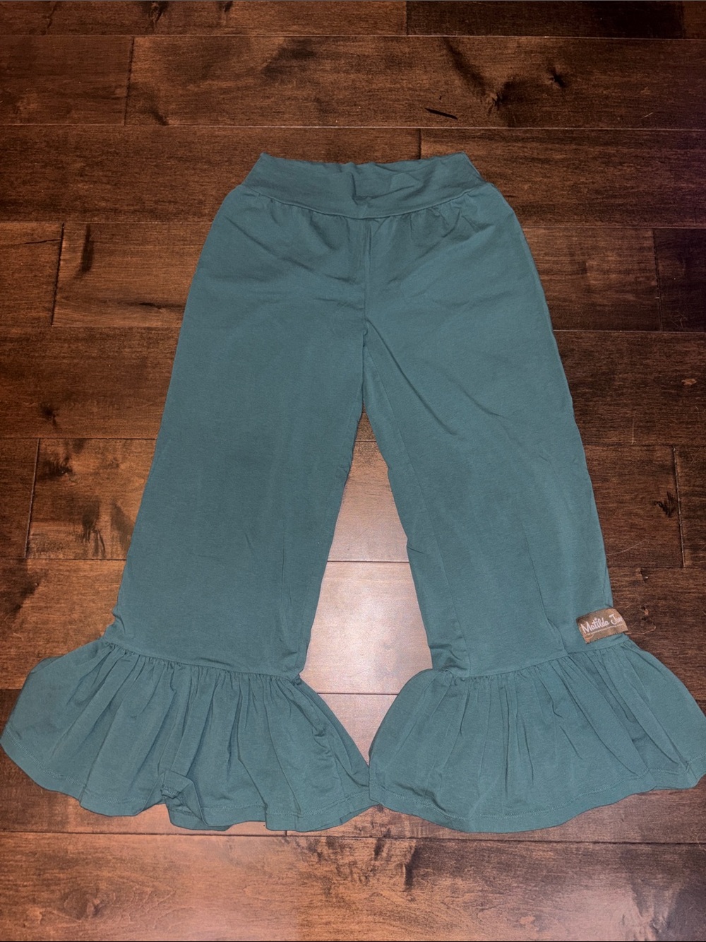 Matilda Jane Teal Ruffle Hem Leggings
